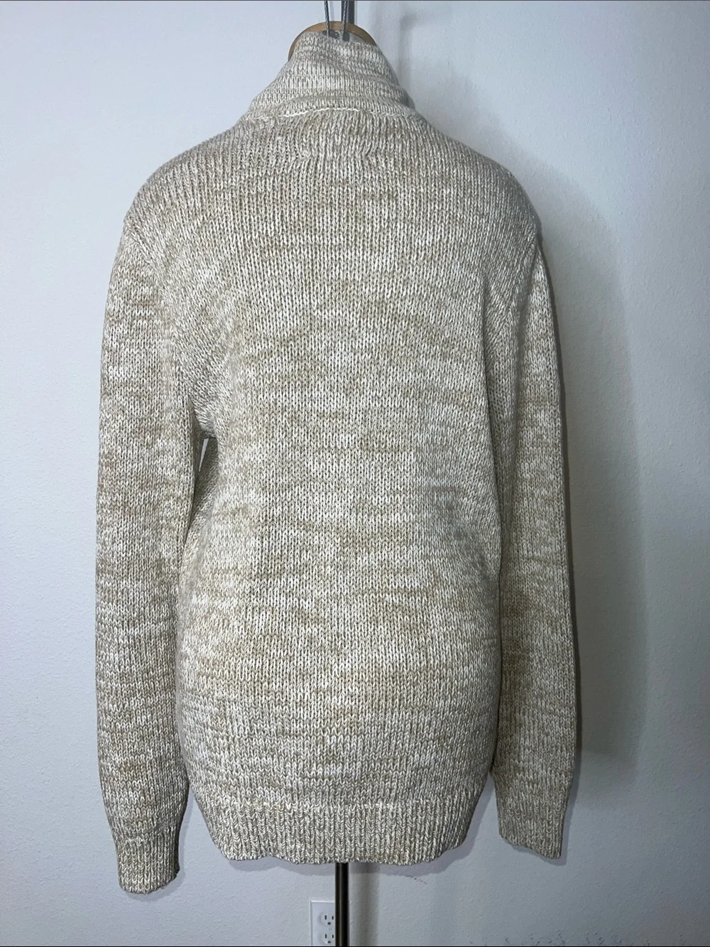 UpWest Resort Neutral Knit Button-Up Sweater Cardigan